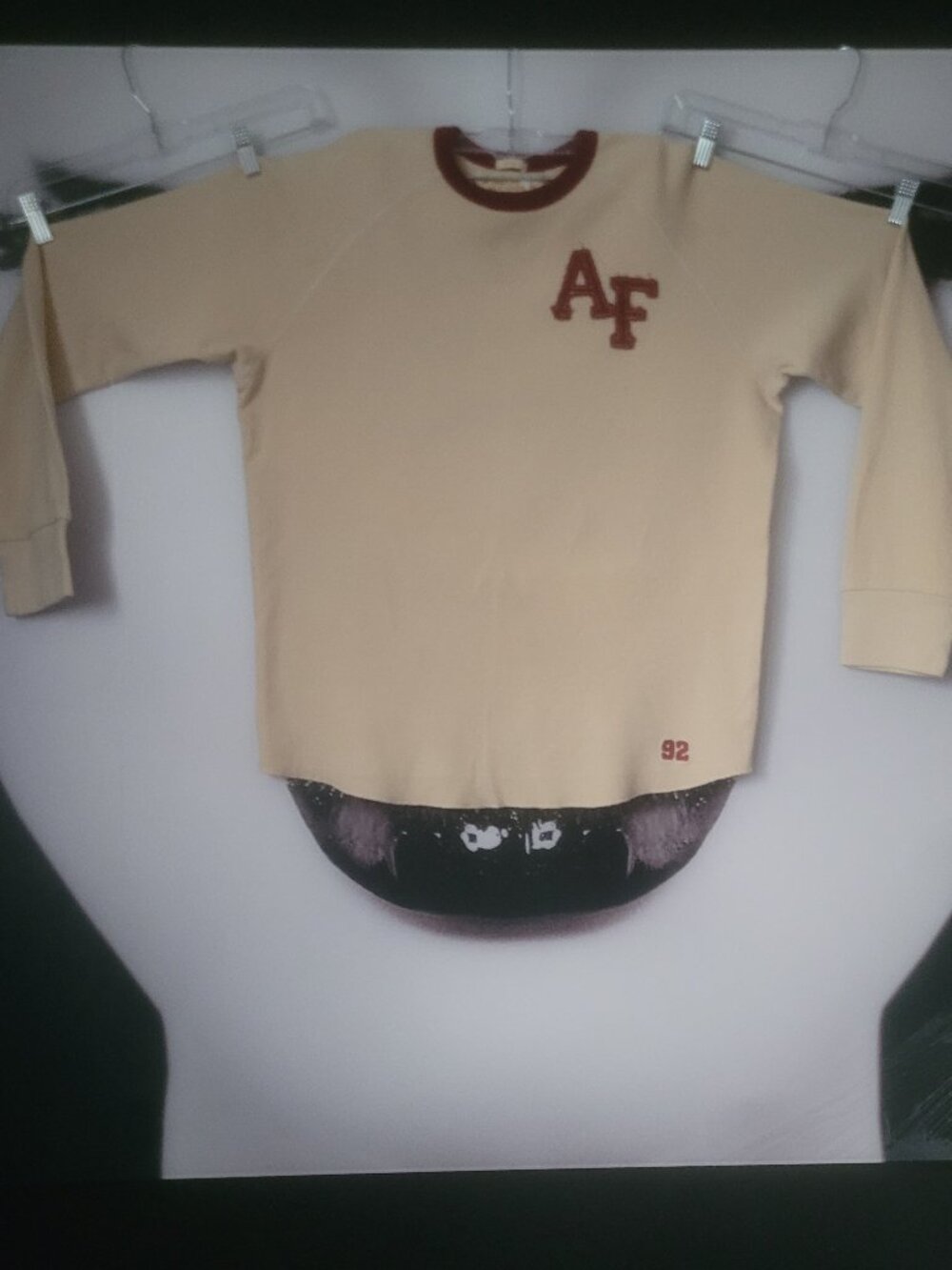 XXL Cica 2000 Abercrombie Fitch Waffle Crew Neck
